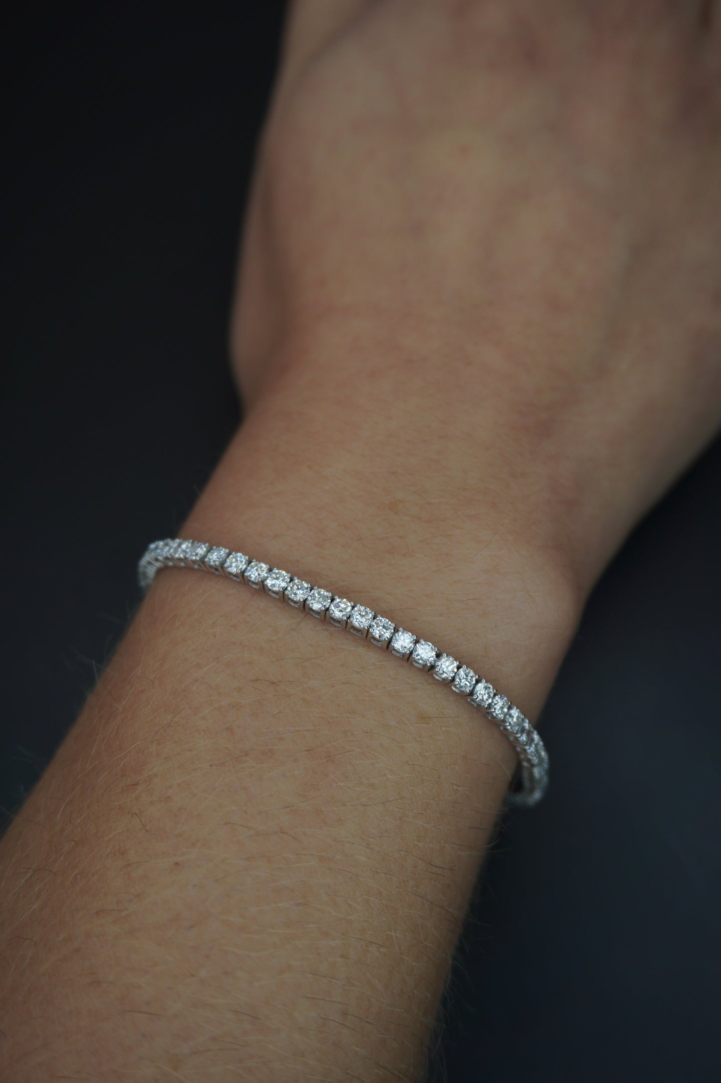 Round Shape Tennis Bracelet