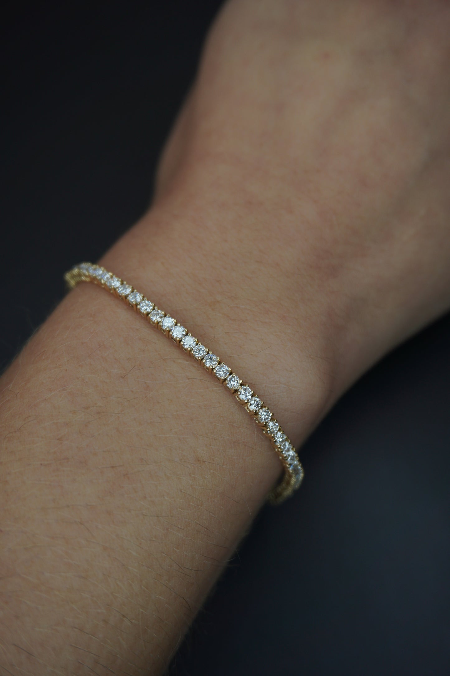 Round Shape Tennis Bracelet