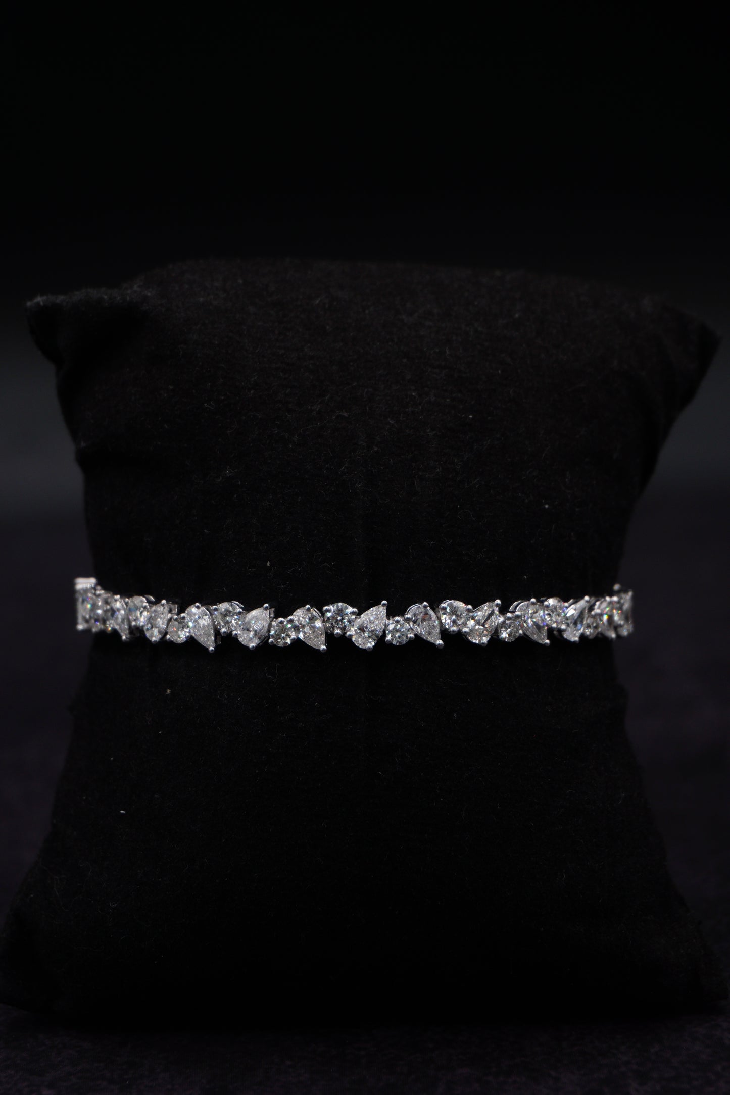 Pear & Round Tennis Bracelet